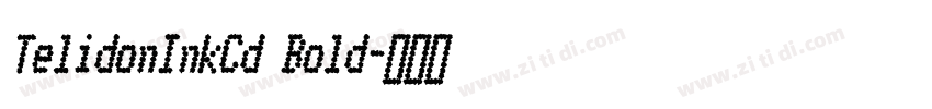 TelidonInkCd Bold字体转换